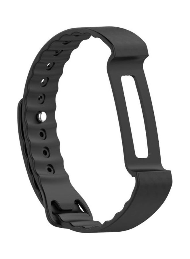 NIBEMINENT Silicone Wrist Strap for Huawei Honor A2 Black - Image 2