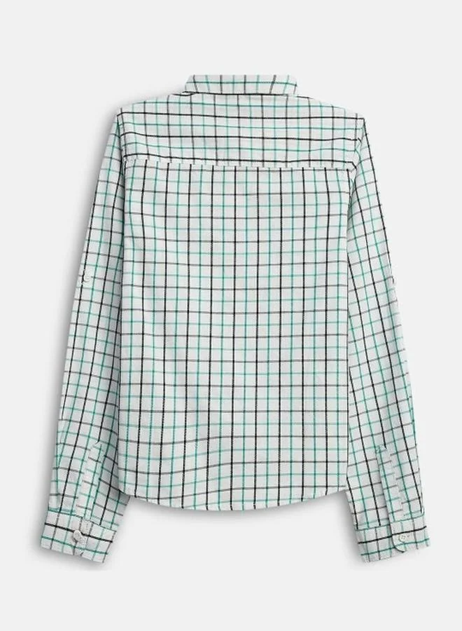 Bonkids Boy's Multicolour 100% Cotton Printed Regular Fit Shirt