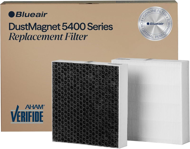Blueair DustMagnet 5400 Series ComboFilter, Genuine Replacement Filter for DustMagnet 5440i, 5410i Home Air Purifiers for Dust, Virus, Bacteria, Smoke and Allergies, White - Image 1