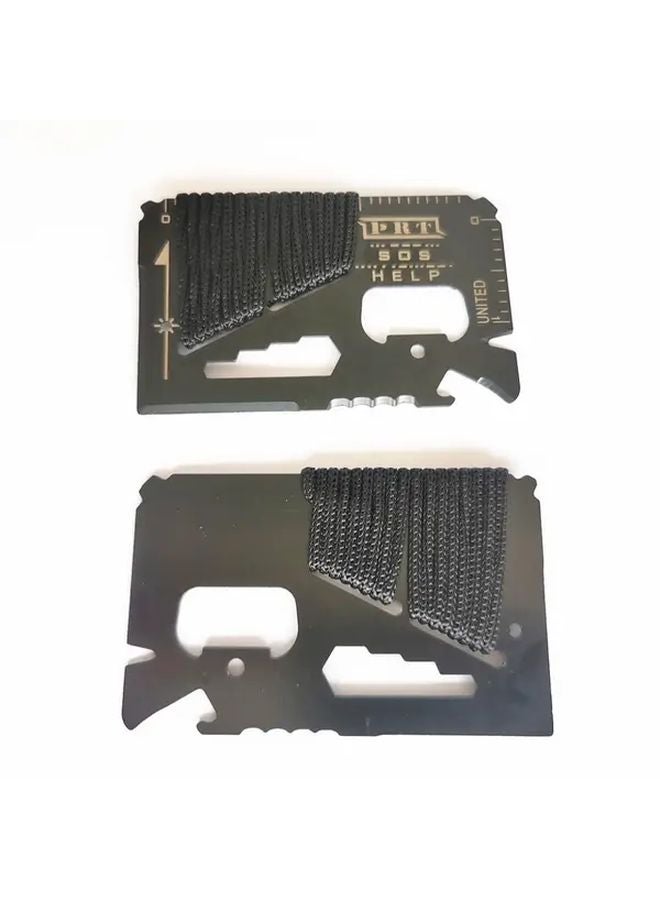 14 In 1 Stainless Steel Multi Tool Card With Screwdriver Wrench Bottle Opener - Image 3