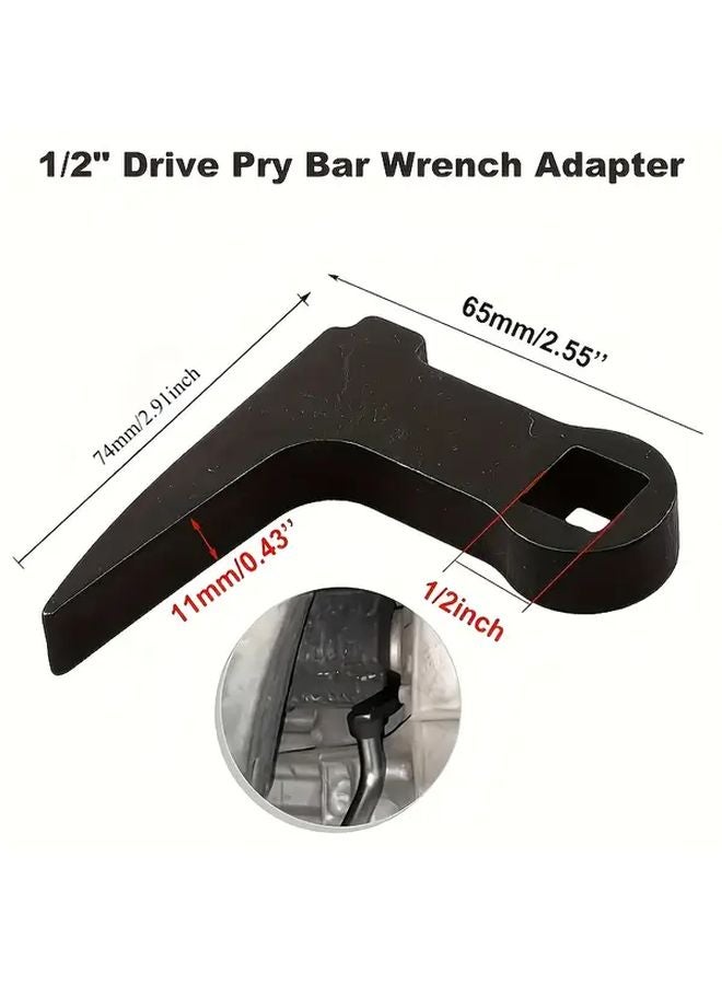 1pc 90 Degree Angled Socket Wrench Adapter Heavy Duty Metal Construction Ergonomic Grip - Image 4