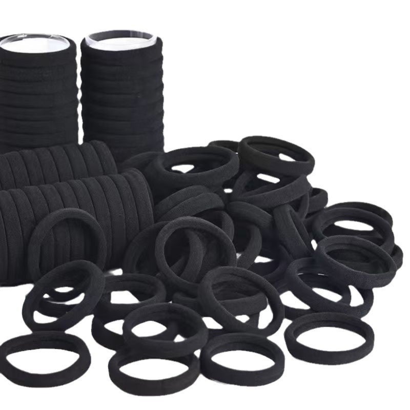 High Elastic Hair Rings: 100-Piece Coffee Seamless No-Slip Design - Durable Secure Hold Hair Ties for Daily Commuting, Workout and Fine Hair Care - Image 2