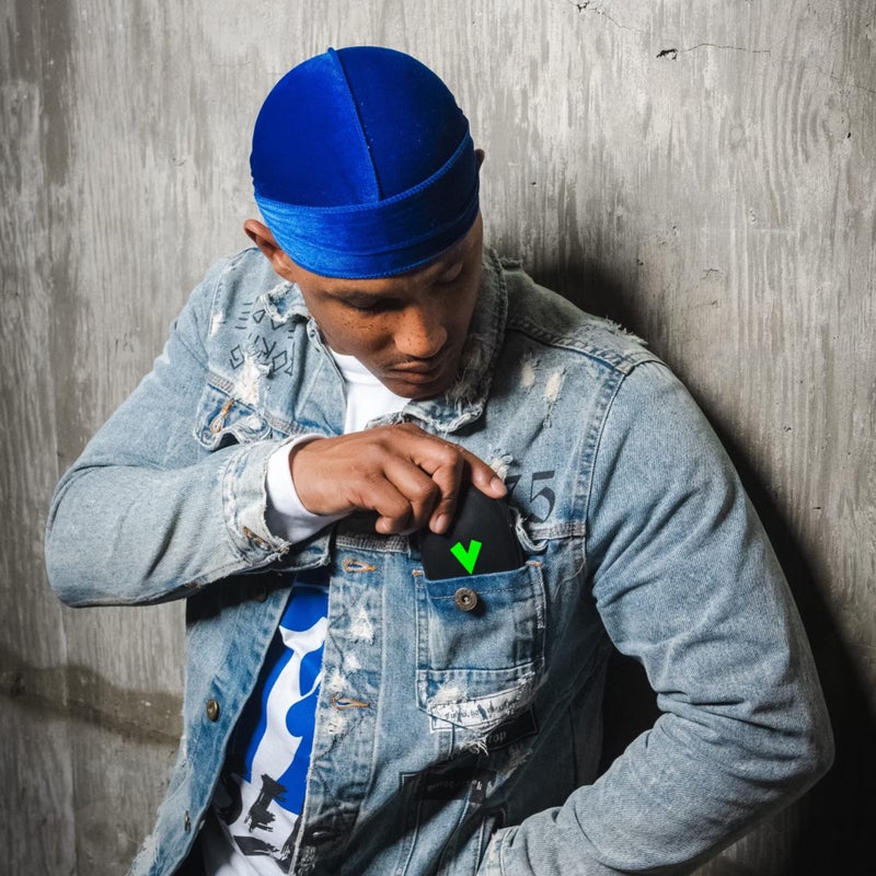 Veeta Superior Wave Brush for Men 360 - Palm With Protective Cover, 100% Synthetic Flex Bristles, Curved Design to Deepen & Define Pattern (Soft) - Image 3