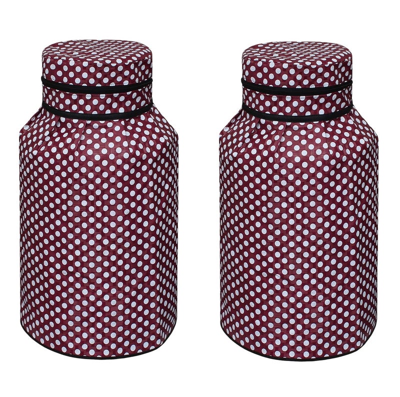 Wings Star Wings Star PVC Waterproof and Dust Proof Gas Cylinder Covers Stain Dust Water Proof Kitchen Lpg Gas Cylinder Cover Set of 2 Pcs KUM46 