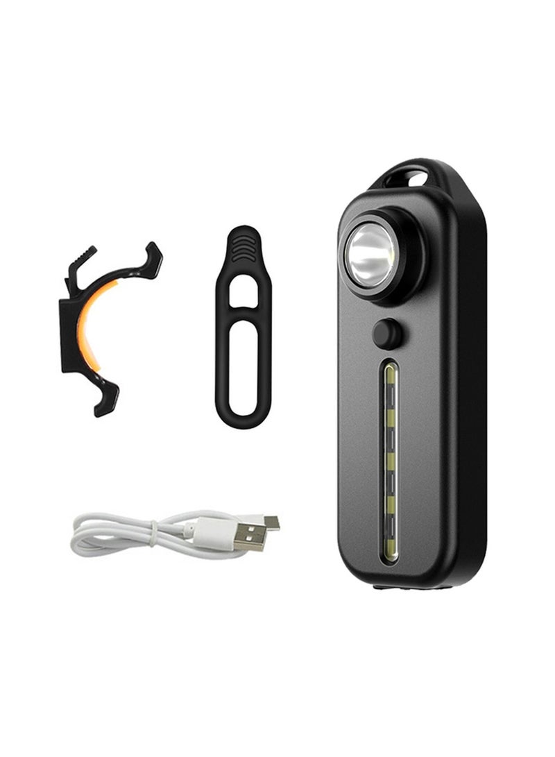 LED Red and Blue Shoulder Police Light with Clip USB Rechargeable Flashlights Warning Safety Torch Bike Warn LANTERN - Image 1