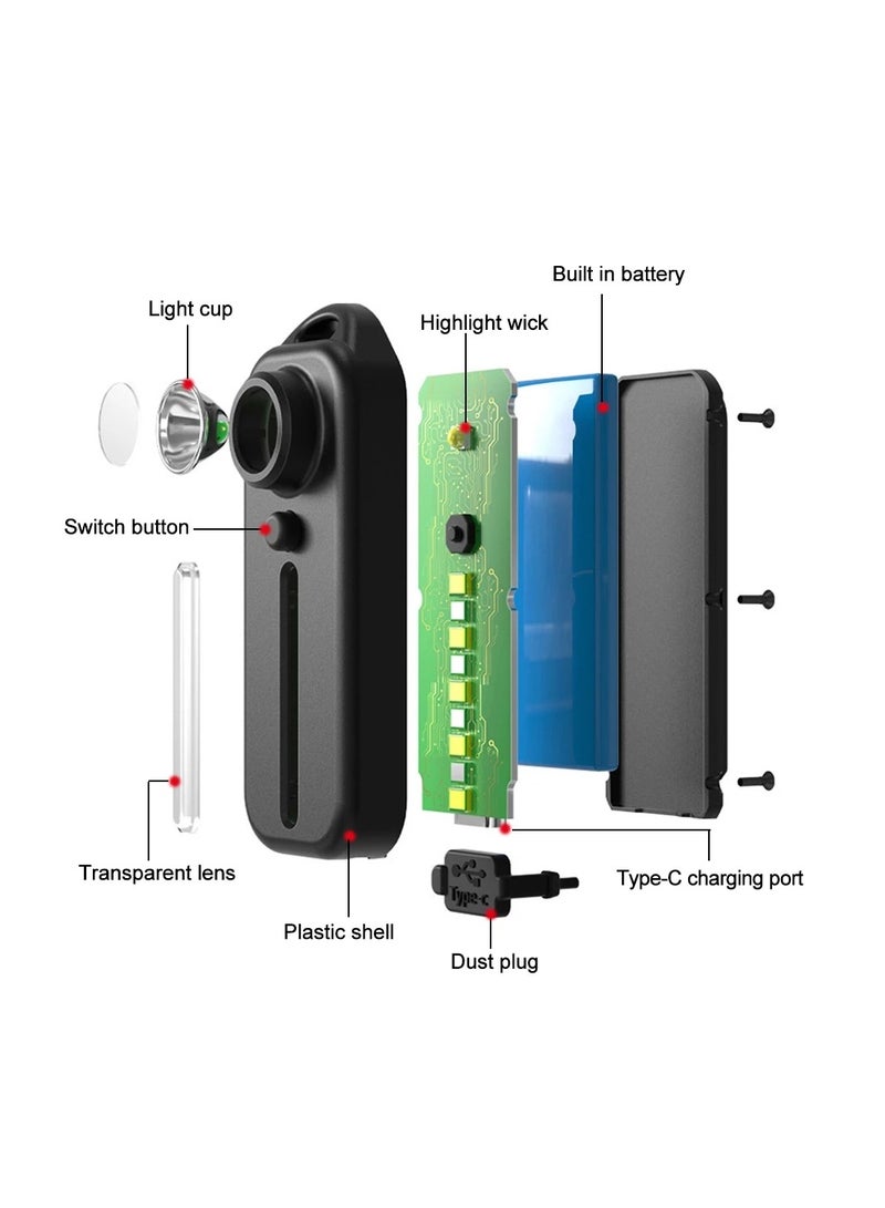 LED Red and Blue Shoulder Police Light with Clip USB Rechargeable Flashlights Warning Safety Torch Bike Warn LANTERN - Image 4