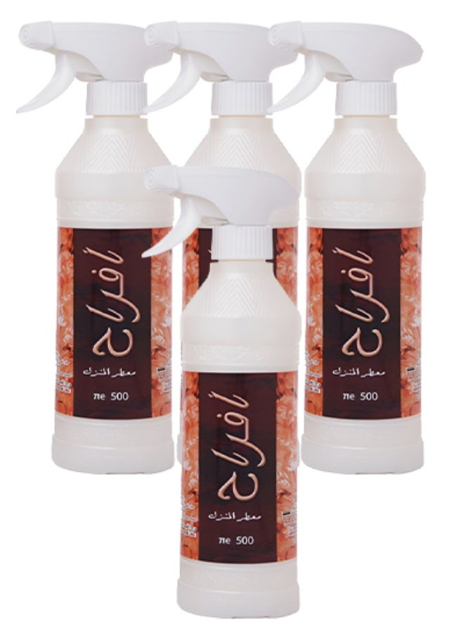 Banafa 4 Pieces Afrah House Freshener 500ml - Image 1