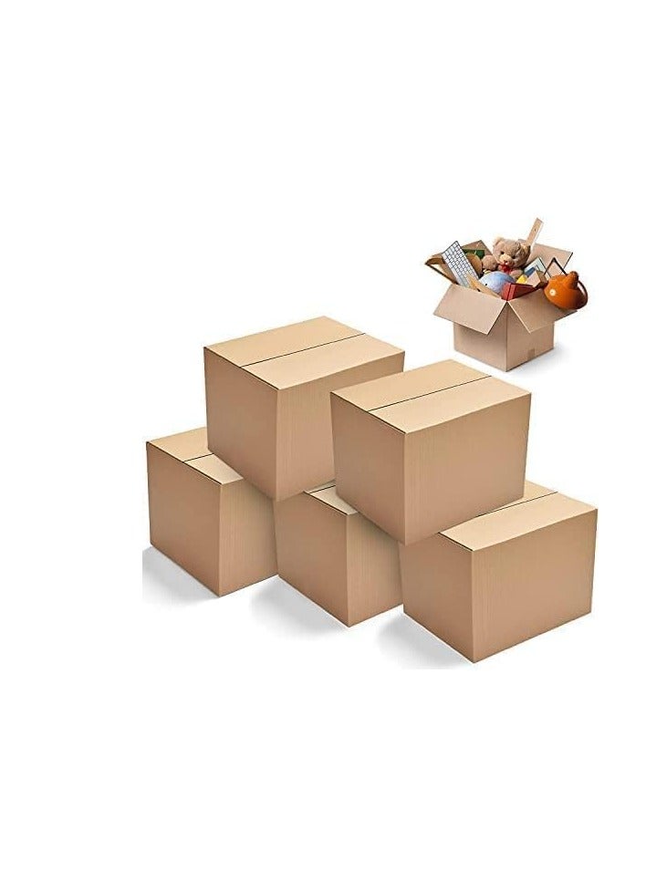 ECVV [5pack] Carton box, Cardboard, for moving shipping and packing Double Wall 100% Recyclable Corrugated Cardboard Moving Boxes (45x45x70cm) Brown 45x45x70cm - Image 3