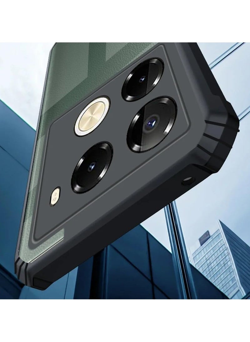 عام غطاء هاتف شفاف من الـTPU والبولي كربونات المقاوم للقطرات والعرق والبصمات والصدمات متوافق مع إنفينكس نوت 40 برو بلس” - Image 4