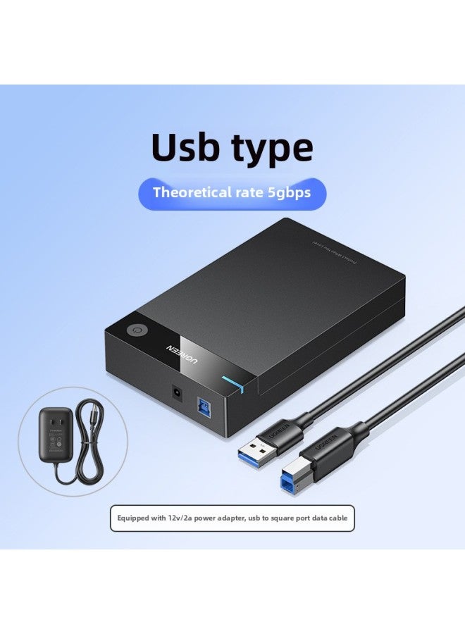 UGREEN Green Union External Hard Disk Box 3.5/2.5 Inch USB3.0 Universal Desktop Laptop Solid State SSD For Notebook Computer-Color:30849-Standard USB 2.5/3.5 Universal