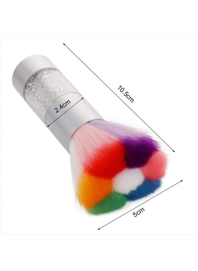 Beauty Max - 2 Pcs Nail Art Dust Brush Remover Nail Powder For Acrylic Gel UV Nail - Image 1