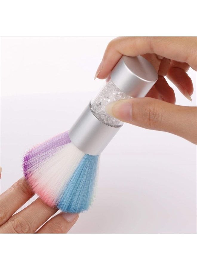 Beauty Max - 2 Pcs Nail Art Dust Brush Remover Nail Powder For Acrylic Gel UV Nail - Image 1