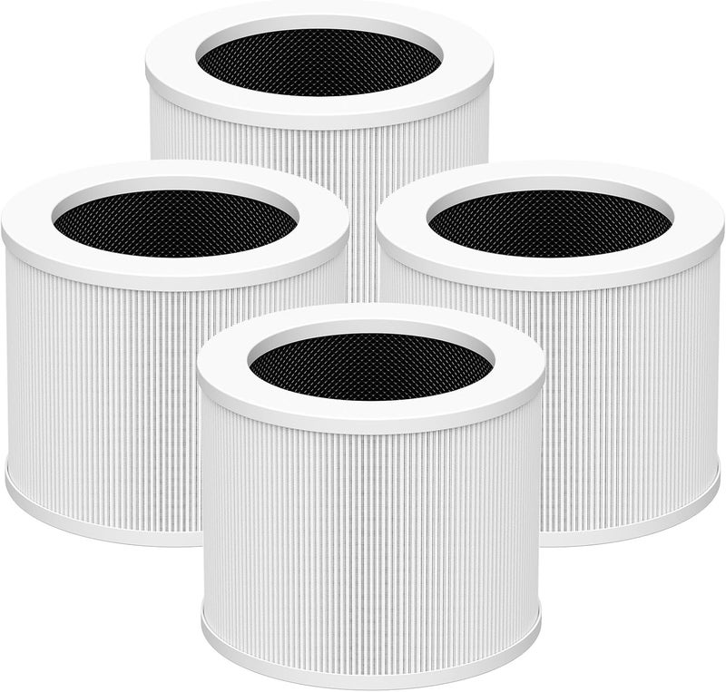 Caehomly ZQA-2000A ZQA-2000B Replacement Filter Compatible with Cobectal ZQA-2000B and Oterbear ZQA-2000C Air Purifi-er, 3-in-1 H13 True HEPA Filter System and High-Efficiency Activated Carbon Filter, 4 Pack - Image 1