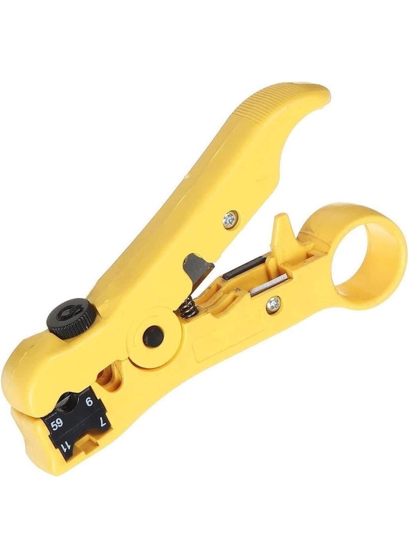 GGOOT RG7 RG6 RG11 Connector Cable Coax Coaxial Crimper Stripper Plier Compression Tool Hardware Tool Kits - Image 1