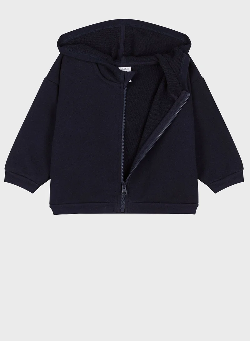 Petit Bateau Youth Zip Through Hoodie