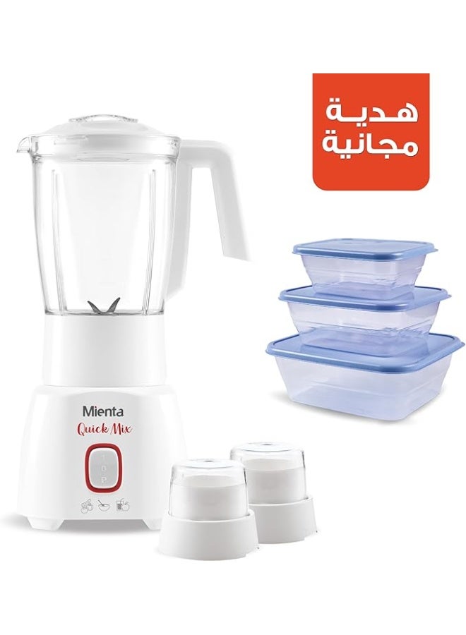 Mienta 600W Blender with a free gift from Mienta, model BL1281H - Image 1
