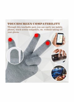 SYOSI Women Touch Screen Gloves - Winter Warm Gloves Touchscreen Mittens Thermal Fleece Lined Knitted Gloves for Outdoor  - Image 3