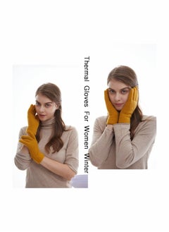SYOSI Women Touch Screen Gloves - Winter Warm Gloves Touchscreen Mittens Thermal Fleece Lined Knitted Gloves for Outdoor  - Image 5
