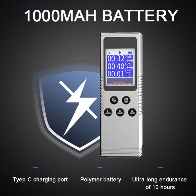Handheld Portable Nuclear Radiation Detector Household Laboratory Digital LCD Display Multi-function Radioactive Geiger Counter - Image 3