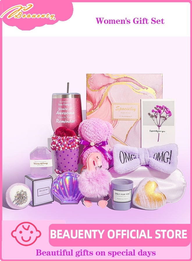 Beauenty 11PC Scented Candles & Bath Bombs Set,Gifts for Women for Birthday Mother's Day Women's Day,Bubble Bath Set Gifts for Women,Relaxing Spa Gift Set for Woman - Image 1