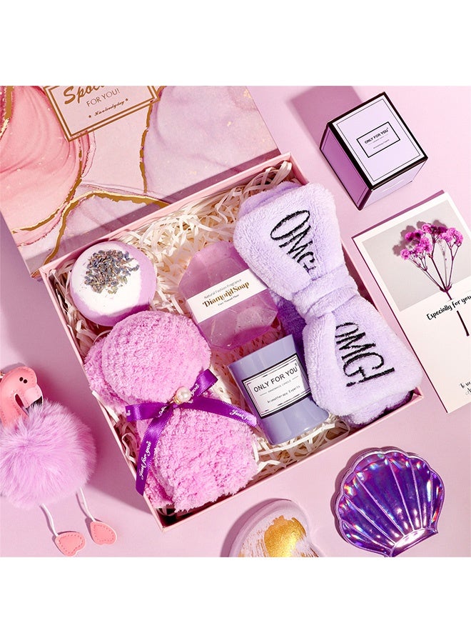 Beauenty 11PC Scented Candles & Bath Bombs Set,Gifts for Women for Birthday Mother's Day Women's Day,Bubble Bath Set Gifts for Women,Relaxing Spa Gift Set for Woman - Image 3