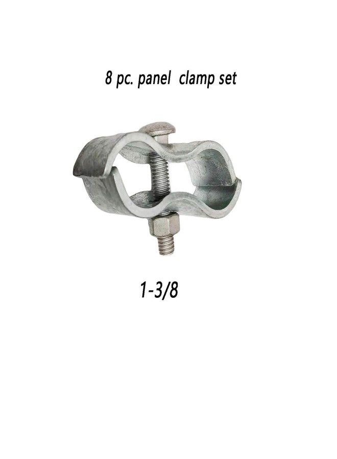 Wulankd Chain Link Fence Panel Clamps - Dog Kennel Clamps for 1-3/8" Chain Link Fence Pipe, for Dog kennels, or Temporary Chain Link Fence,8 Set - Image 2
