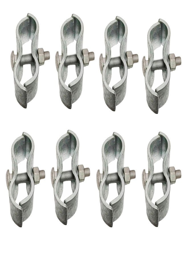 Wulankd Chain Link Fence Panel Clamps - Dog Kennel Clamps for 1-3/8" Chain Link Fence Pipe, for Dog kennels, or Temporary Chain Link Fence,8 Set - Image 1