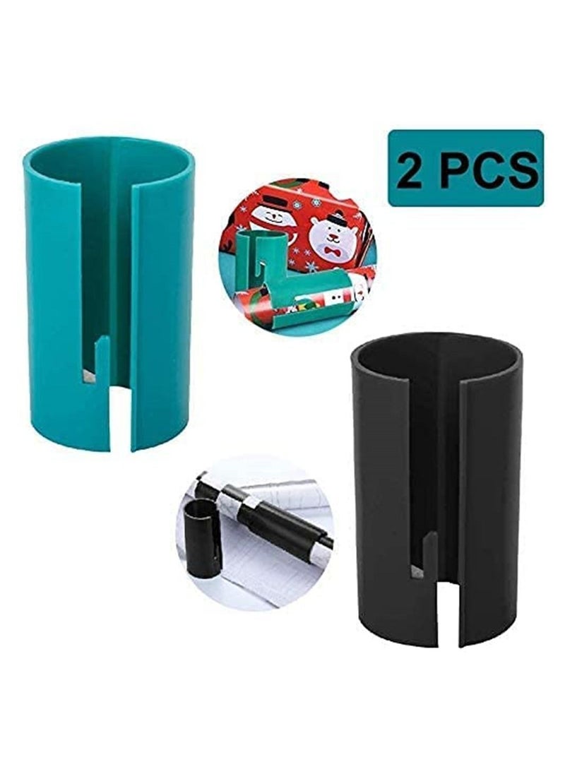 Y&D - 2 Pcs Gift Wrap Cutter, Portable Sliding Wrapping Paper Roll Cutter Tool, Craft Line Cut Trimmer, Easy Quick, Safer And Easier - Image 1