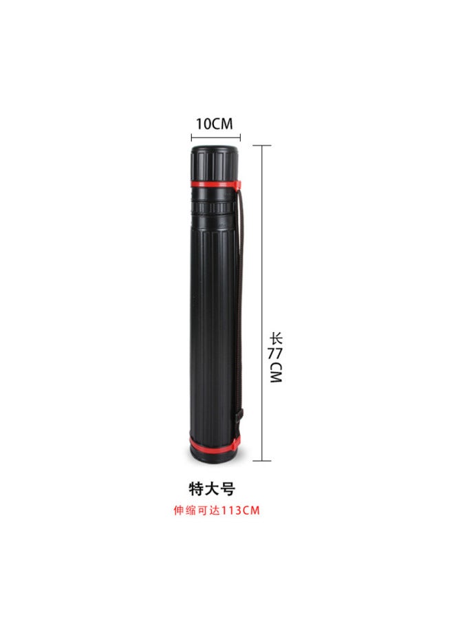BRANDT Art Plastic Retractable Picture Cartridge Drawing Works Collection Storage Cartridge Retractable Straight Black Cartridge Display Rack Storage Barrel - Image 1