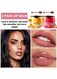 2Pcs Bee Lip Balm Honey Pot Honey & Strawberry Lip Balm Moisturizing Honey Lip Mask Lip Care Products Lip Balm With Wand - pzsku/Z7E2A746C4C2116584ECFZ/45/_/1719247110/045a0804-fb0d-46d4-91ac-b4d24cdb9e16