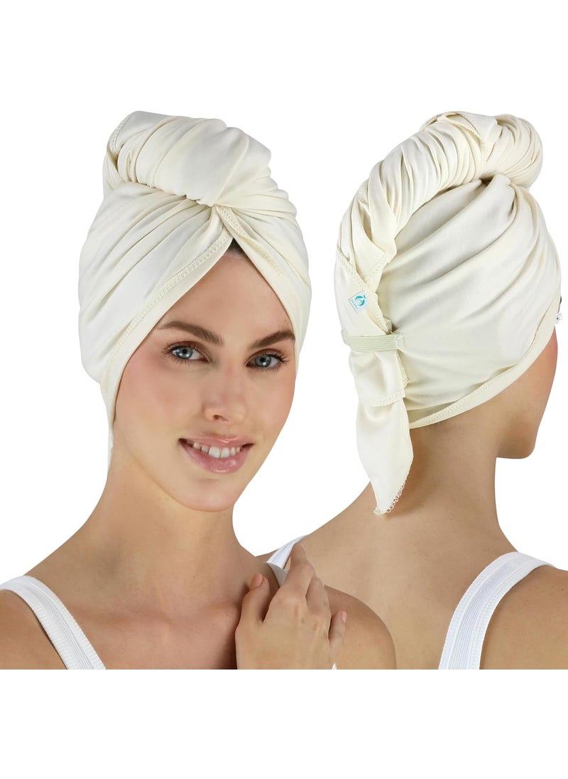 Hair RePear Anti Frizz Combed Cotton Natural Hair Towel not Processed, Dyed, or Bleached - Promotes Healthy Natural Hair - Extra Long Thick Hair (29"x45") 