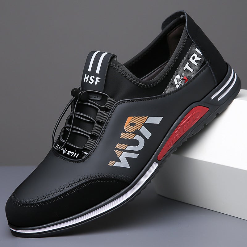 Men'S New Breathable Sports Leisure Soft Bottom Leather Shoes Daily British All-Match Trendy Men'S Shoes Men'S Shoes - Image 3