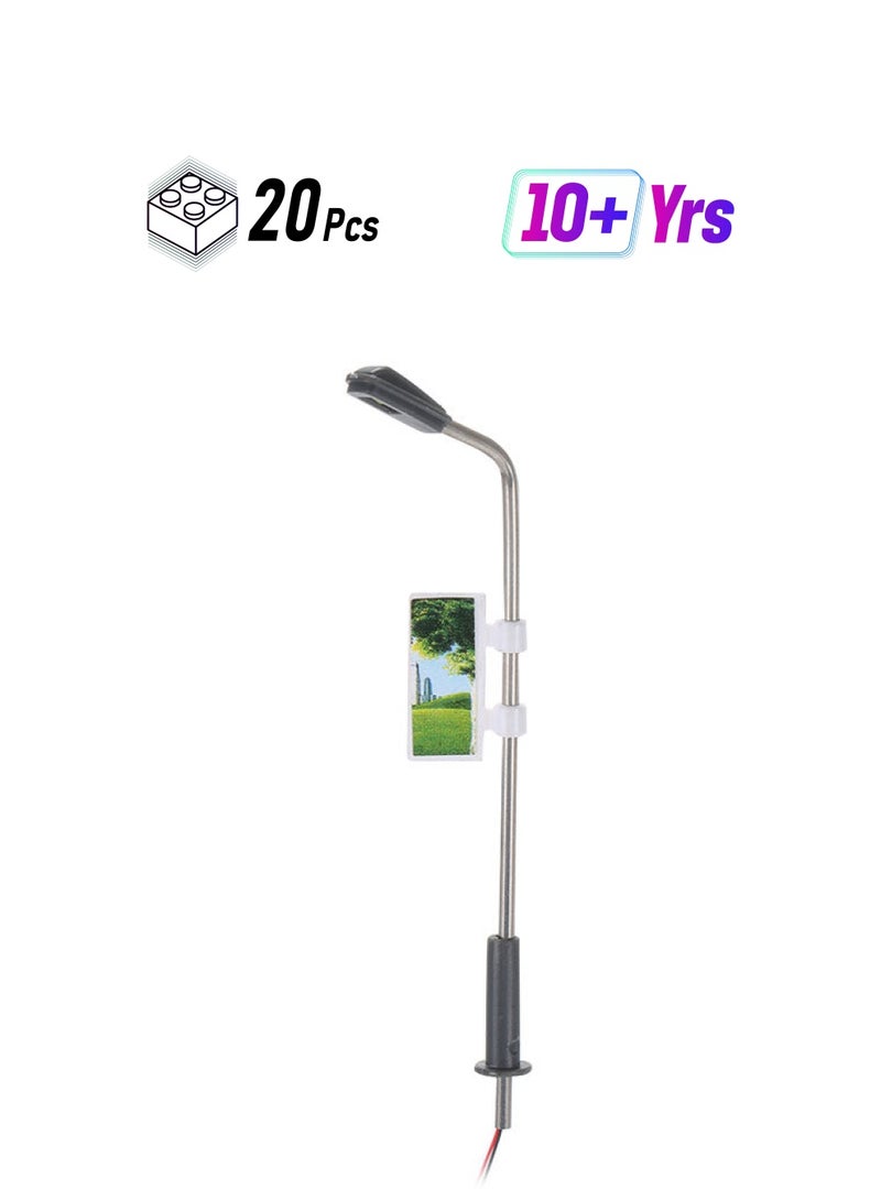 NIBEMINENT 20-Piece Model LED Street Light Kit 75millimeter  - Image 1