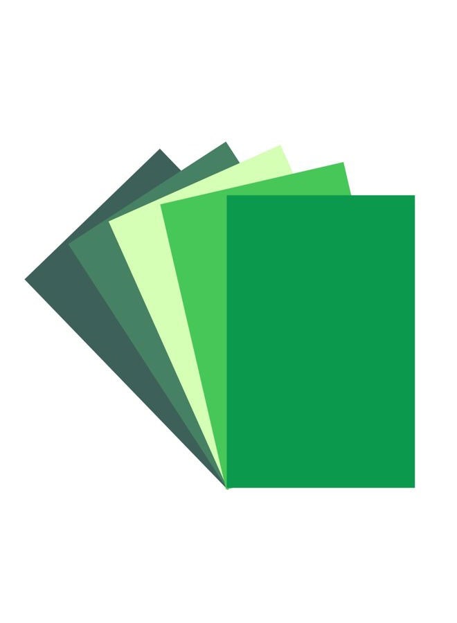 Bazyrock 30 Sheets Green Cardstock 8.5'' x 11'', 5 Colors Assorted Green Colored Card Stock Paper 65lb/180gsm Perfect for Festive Decor DIY Greeting Cards Arts and Crafts - Image 1