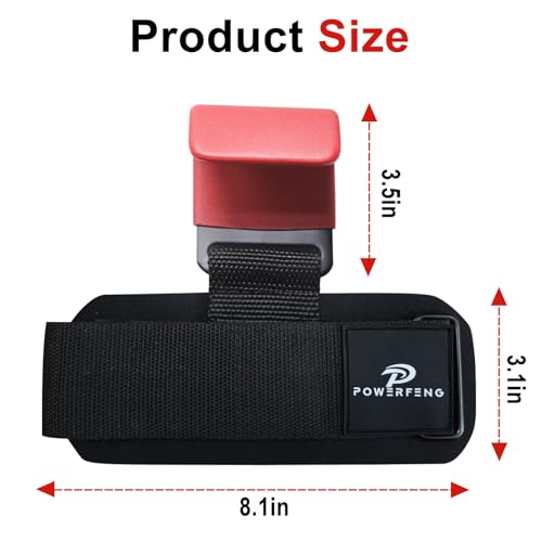 powerfeng Lifting Hooks for Weight Lifting: Weightlifting Hooks Wrist Straps Hand Grip Support for Deadlift Weightlifting Gym Gloves for Men & Women - Image 2