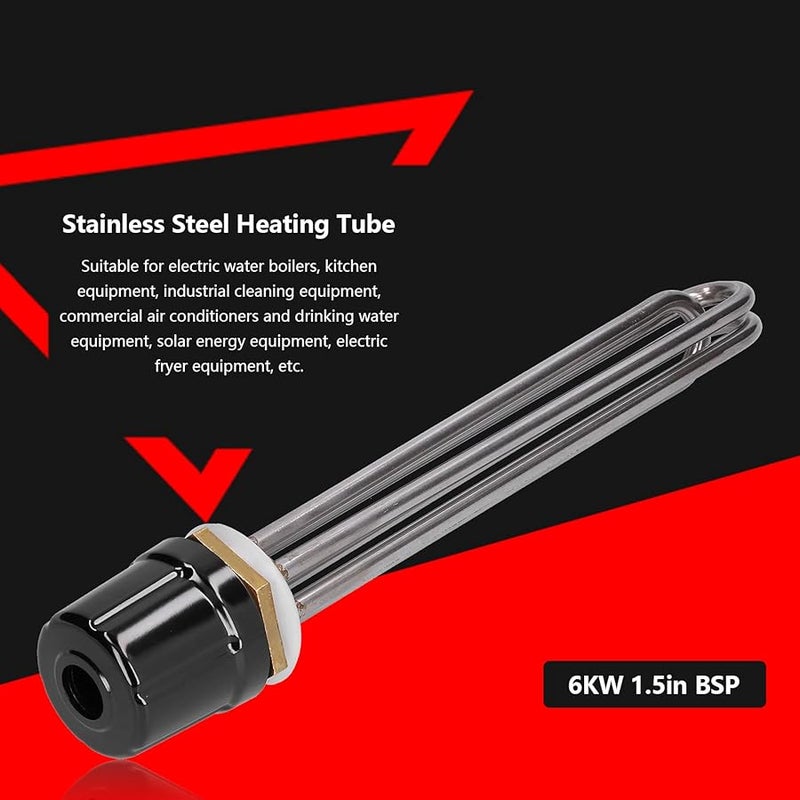 6KW 1 5 BSP Stainless Steel Electric Heating Tube For Water Boilers Kitchen Equipment - Image 3