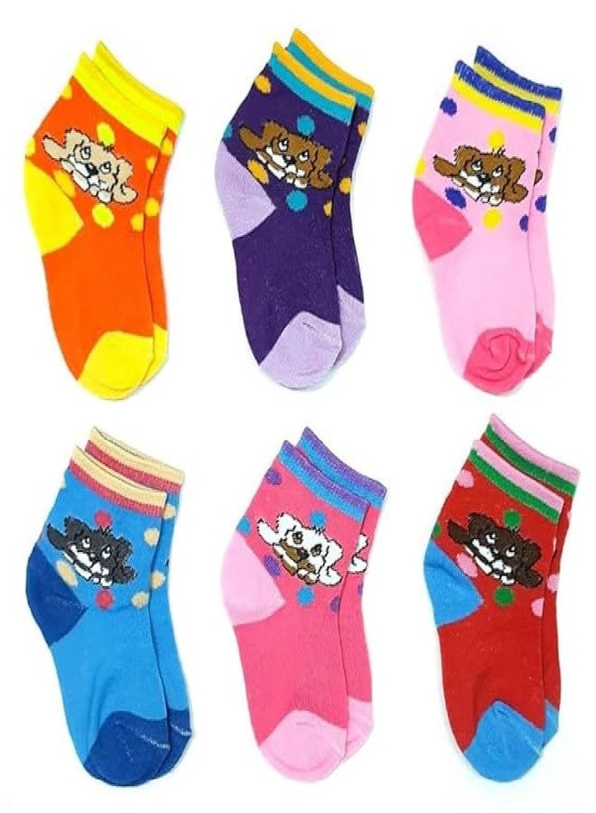 Havenfort Socks For Kids Baby Girls and Baby Boys Cotton Multicolor Ankle Socks pack of 6 (IN, Age, 4 Years, 5 Years, multicolor) - Image 1
