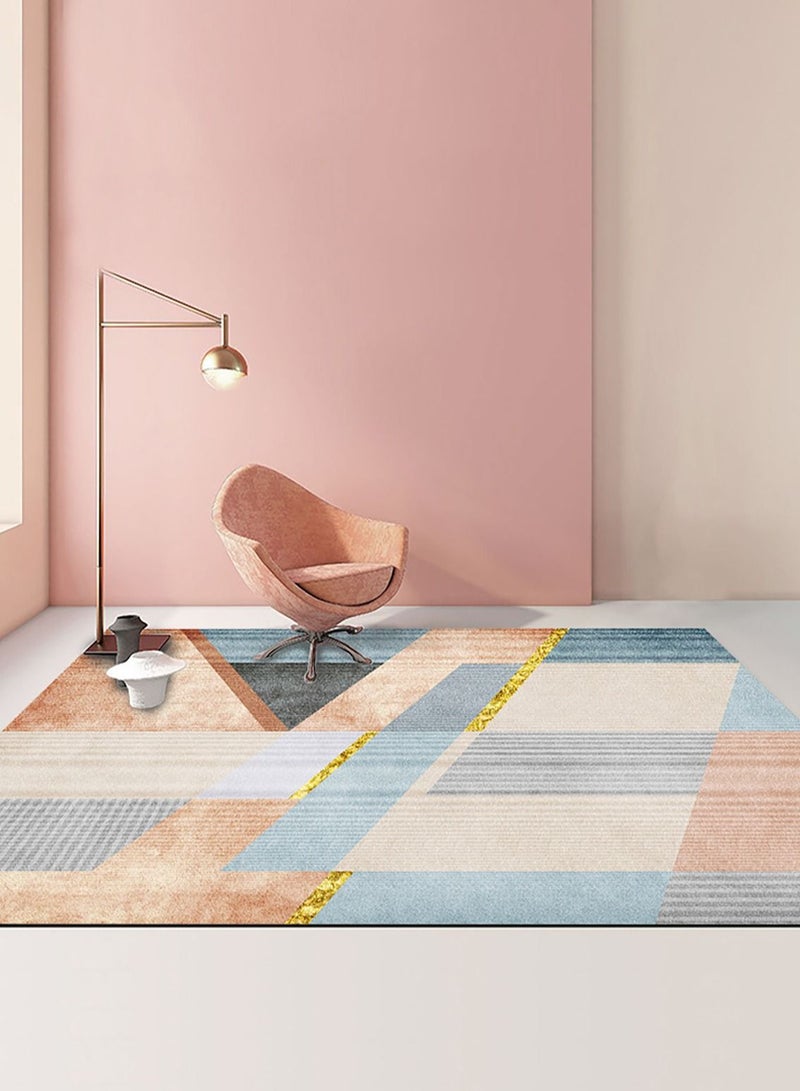 Merry Moments Modern Living Room Rug Soft Anti-slip Floor Carpet Contemporary Floor Rugs for Living Dining Bedroom Home Decor Geometric 160x230cm Type K, Rectangle - Image 1