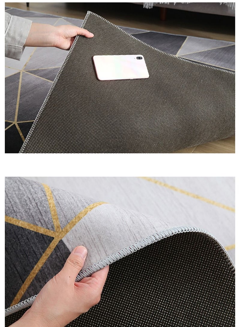 Merry Moments Modern Living Room Rug Soft Anti-slip Floor Carpet Contemporary Floor Rugs for Living Dining Bedroom Home Decor Geometric 160x230cm Type K, Rectangle - Image 2
