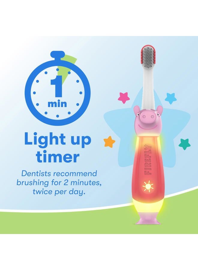 Firefly First Peppa Pig Light Up Timer Toothbrush with Extra Soft Bristles, 1 Count - Image 5