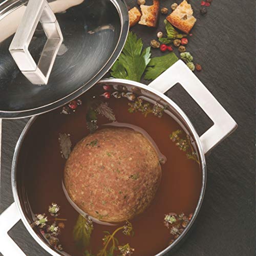 Mepra Attiva 18 cm Casserole Pot, 2 Handle, Tri-ply, Stainless Steel Finish, Aluminum Core, Dishwasher-safe - Image 4