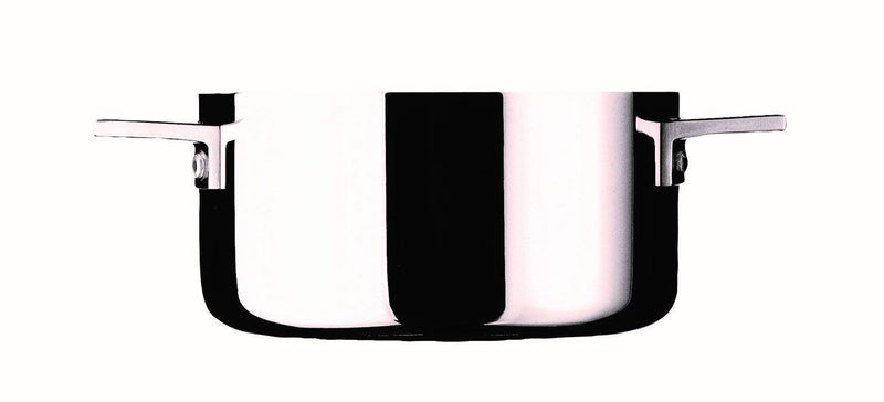 Mepra Attiva 18 cm Casserole Pot, 2 Handle, Tri-ply, Stainless Steel Finish, Aluminum Core, Dishwasher-safe - Image 1