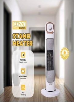 DENX DX2605 Electric Heater, 2000 Watt, 45 degree rotation for even heat distribution