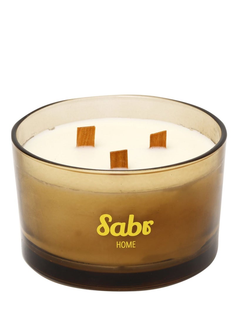 Marj Wood Wick Candle, Honey & Wildflower, 520g