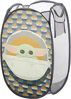 Idea Nuova Idea Nuova Star Wars, The Mandalorian Pop Up Hamper Featuring The Child with Durable Carry Handles, 24" H x 23" W X 2" - Image 1