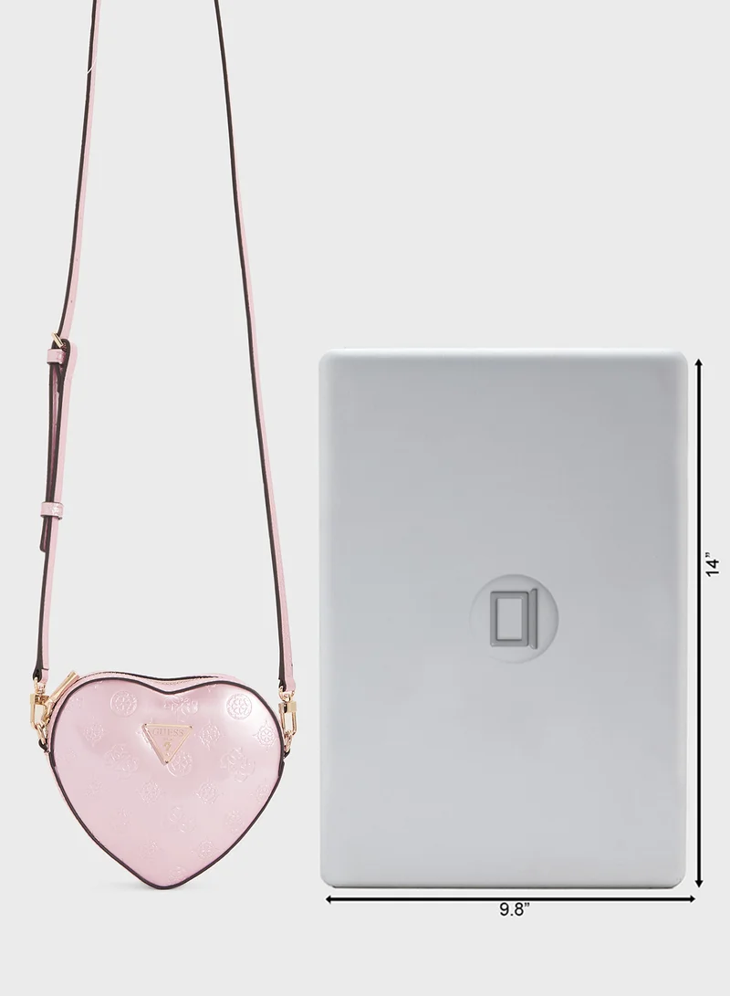 GUESS Arnela Mini Heart Bag