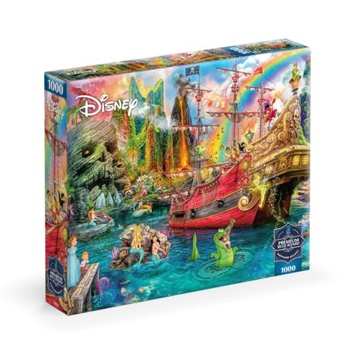 Buffalo Games Disney Peter Pan Mermaid Lagoon 1000 Piece Jigsaw Puzzle for Adults Buffalo Games Sapphire Select Premium Puzzles - Image 1