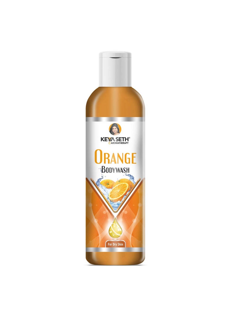 KEYA SETH AROMATHERAPY, DEVICE OF DROP Keya Seth Aromatherapy Complete Body Care Combo Enriched with Vitamin C Orange Body wash 200ml Skin Defence Orange Body oil 200ml Orange Face Body Moisturizer 200ml  - Image 2