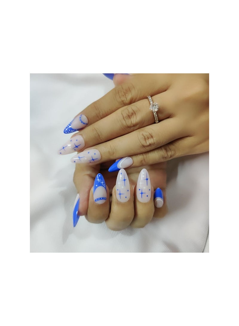 Generic Specially Designed and Finished Press On Nails Set of 24 Unbreakable and as thin as natural Nai - Image 1