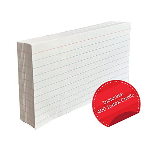 Manaloom Durable Poly Storage Box, Modern Style, 4x6 Inch Index Card Holder - 4 Pack with 400 Index Cards & Dividers - Image 3